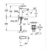 Miscelatore monocomando lavabo - GROHE Start - 237462432 - Nero opaco - Taglia M - Bocca media - Risparmio idrico