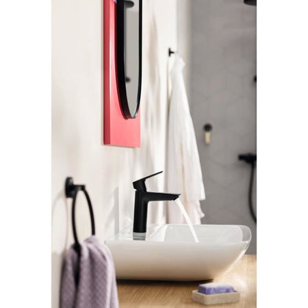 Miscelatore monocomando lavabo - GROHE Start - 237462432 - Nero opaco - Taglia M - Bocca media - Risparmio idrico