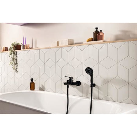 Miscelatore monocomando per vasca/doccia - GROHE Start - 322782432 - Nero opaco - Montaggio a parete esterno - Deviatore automatico