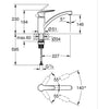 GROHE Start - 324412432 - Rubinetto cucina - Miscelatore monocomando lavello - Nero opaco - Bocca bassa - Rotazione 140