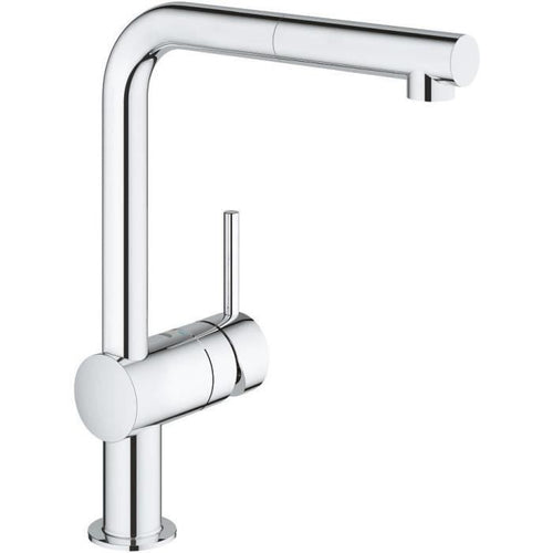 GROHE Miscelatore monocomando per lavello con doccetta estraibile Minta 32168000