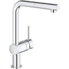 GROHE Miscelatore monocomando per lavello con doccetta estraibile Minta 32168000
