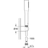 GROHE - Set doccia a 1 getto con supporto a parete
