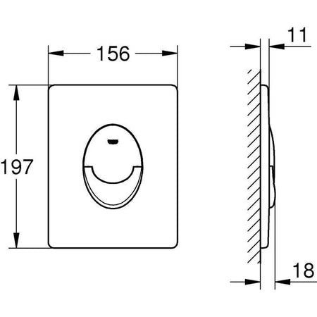 GROHE - Placca a filo