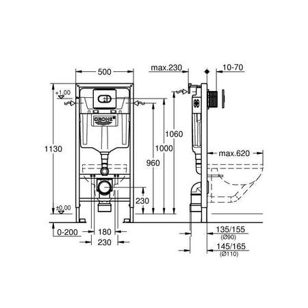 GROHE - Confezione da toilette