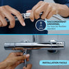 Soffione doccia - GROHE Vitalio Start 110 27946001 - 2 getti (Pioggia/Stimolante) - Risparmio idrico - Processo anticalcare - Cromo