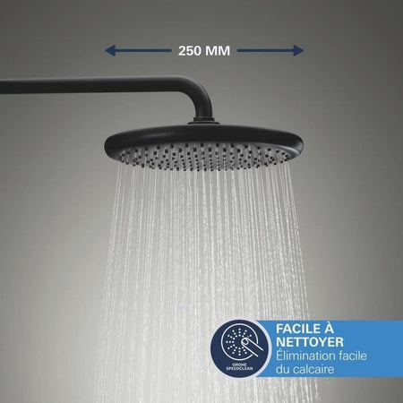 Set doccia incasso - 1 + 2 getti - Miscelatore termostatico - GROHE - 348832430 - Nero