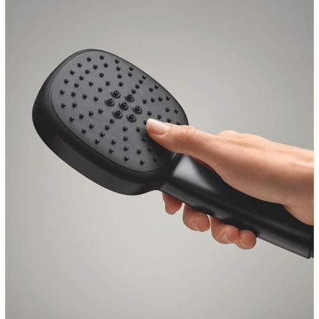 Soffione doccia - GROHE Vitalio Comfort 110 263972431 - 2 getti (Pioggia/Stimolante) - Selezione facile - Risparmio idrico - Nero opaco