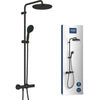 Colonna doccia con miscelatore termostatico - Risparmio idrico - GROHE Vitalio Start System 250 - Nero opaco - 266772431