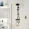 Colonna doccia con deviatore manuale - Risparmio idrico - GROHE Vitalio Start System 250 - Nero opaco - 266802431