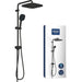 Colonna doccia con deviatore manuale - Risparmio idrico - GROHE Vitalio Comfort 250 - Nero opaco - 266982431