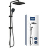 Colonna doccia con deviatore manuale - Risparmio idrico - GROHE Vitalio Comfort 250 - Nero opaco - 266982431