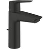 Miscelatore monocomando lavabo - GROHE Start - 235522432 - Nero opaco - Taglia M - Apertura acqua fredda - Risparmio idrico - Estraibile e scarico