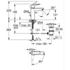Miscelatore monocomando lavabo - GROHE Start - 235522432 - Nero opaco - Taglia M - Apertura acqua fredda - Risparmio idrico - Estraibile e scarico