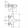 Miscelatore termostatico per vasca/doccia - GROHE Precision Trend - 1022162432 - Nero opaco - Montaggio a parete esterna - Risparmio idrico