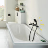 Miscelatore termostatico per vasca/doccia - GROHE Precision Trend - 1022162432 - Nero opaco - Montaggio a parete esterna - Risparmio idrico