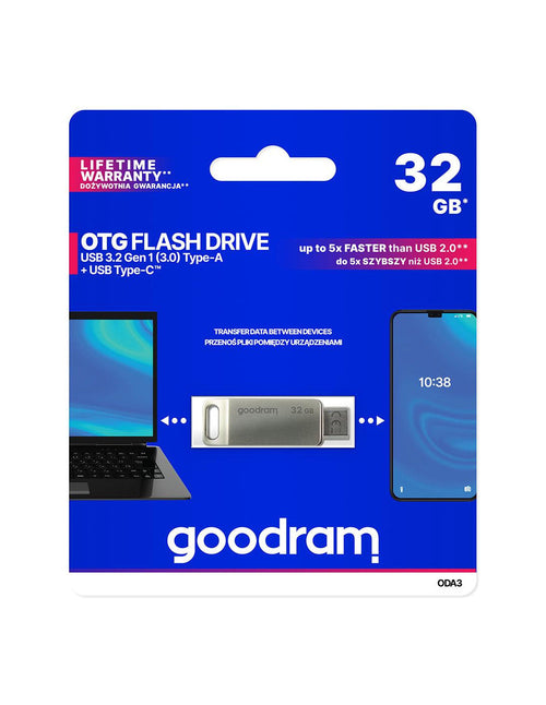 GoodRAM DUALDRIVE OTG 32GB USB 3.2 + type C