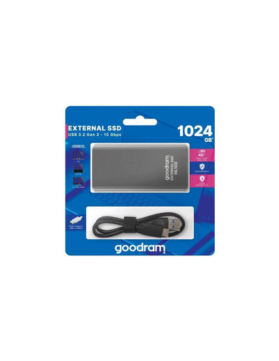 Hard disk esterno USB Type-c 1TB Goodram SSDPR-HL100-01T