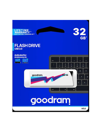 Pendrive GoodRAM 32GB UCL2 WHITE USB 2.0 - retail blister