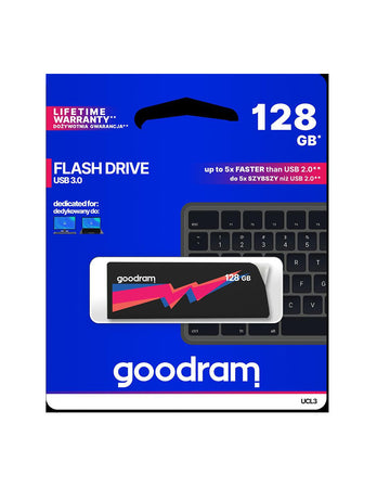 Pendrive GoodRAM 128GB UCL2 BLACK USB 3.0 - retail blister