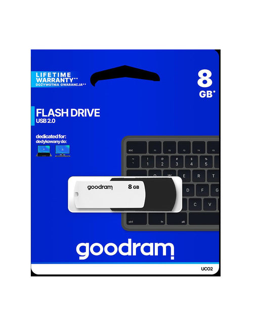 Pendrive GOODRAM Black-White 8GB USB 2.0 - retail blister