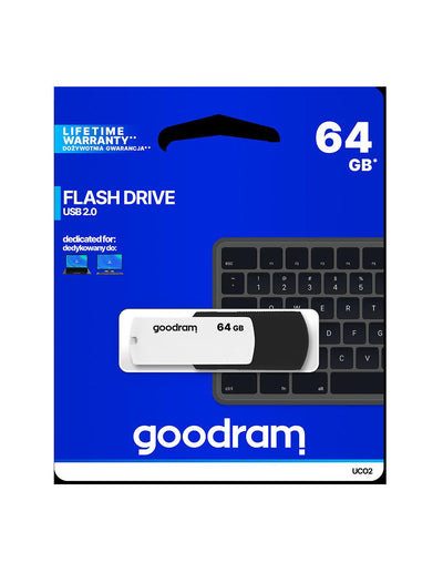 Pendrive GOODRAM Black-White 64GB USB 2.0 - retail blister