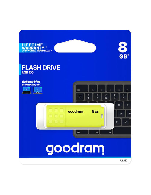 Pendrive GoodRAM 8GB UME2 yellow USB 2.0 - retail blister