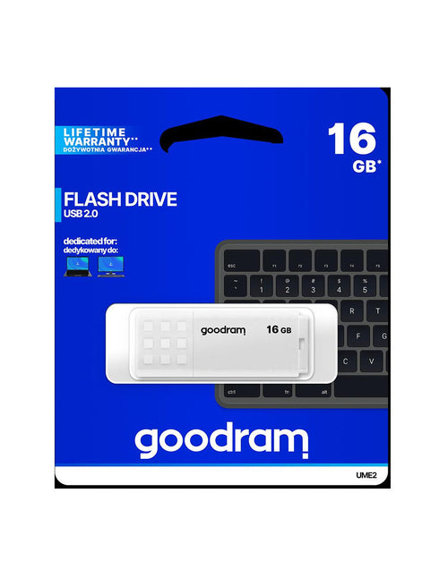 Pendrive GoodRAM 16GB UME2 white USB 2.0 - retail blister