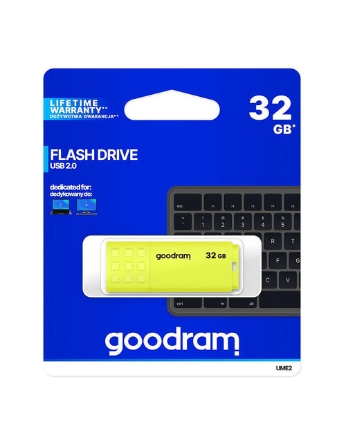 Pendrive GoodRAM 32GB UME2 yellow USB 2.0 - retail blister