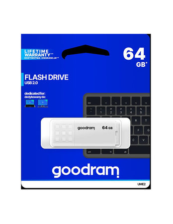 Pendrive GoodRAM 64GB UME2 white USB 2.0 - retail blister