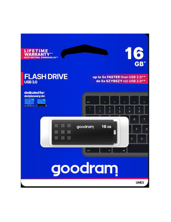 Pendrive GoodRAM 16GB BLACK USB 3.0 - retail blister