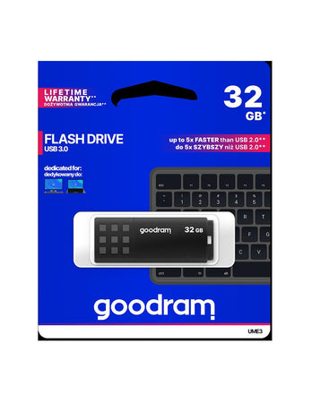 Pendrive GoodRAM 32GB BLACK USB 3.0 - retail blister