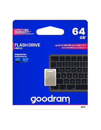 Pendrive metal GOODRAM POINT UPO3 64GB USB 3.0 - blister