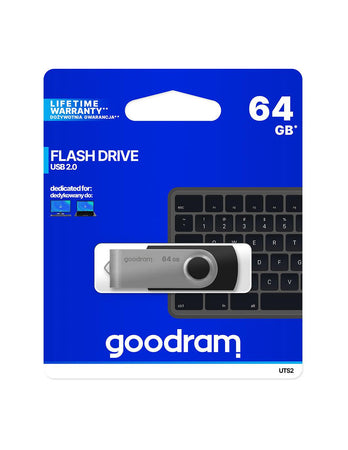 Chiavetta/Pendrive USB Goodram Twister 64GB nera USB 2.0
