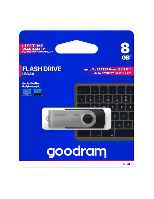 Pendrive GoodRAM 8GB UTS3 BLACK USB 3.0 - retail blister
