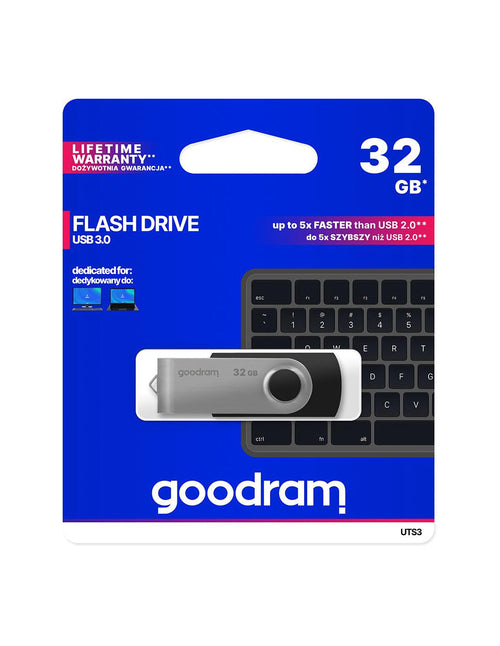Pendrive GoodRAM 32GB UTS3 BLACK USB 3.0 - retail blister