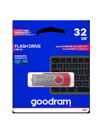 Pendrive GoodRAM 32GB UTS3 RED USB 3.0 - retail blister