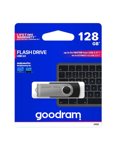 Pendrive GoodRAM 128GB UTS3 BLACK USB 3.0 - retail blister