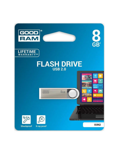 Pendrive GoodRAM 8GB UNN2 metal USB 2.0 - retail blister