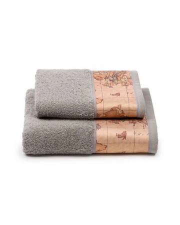Asciugamani Alviero Martini 1A Classe Geo Classic: Viso + Bidet, Puro Cotone, Icona di Stile