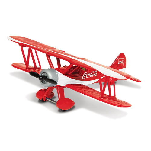 Modellino Aeroplano Coca-Cola Stearman da 60 x 30 x 8,5 cm
