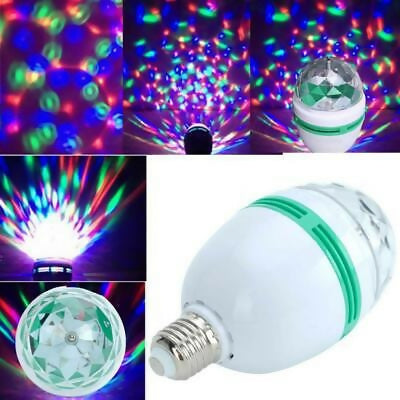 Lampadina led 3w strobo flash rgb colorata feste discoteca bar club natale multicolor