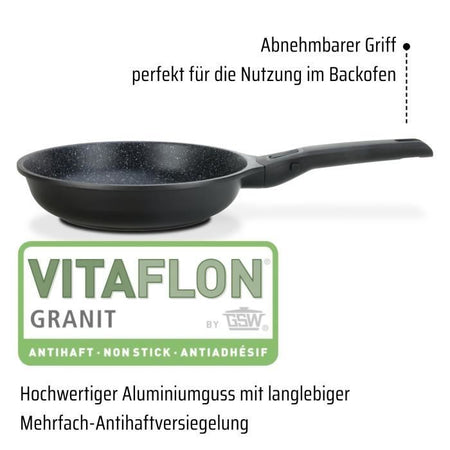 Wok in alluminio pressofuso - GSW - EASY CLICK - 28 cm - Induzione