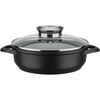 GSW - 414562 - Batteria - Alluminio forgiato massiccio GOURMET GRANITE - 10 pezzi - Induzione - Rivestimento VITAFLON GRANIT
