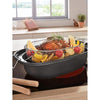 GSW Cocotte con cestello e coperchio - 40 x 25 cm - Acciaio al carbonio - Tutte le fonti di calore inclusa l'induzione