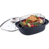 GSW Cocotte con cestello e coperchio - 40 x 25 cm - Acciaio al carbonio - Tutte le fonti di calore inclusa l'induzione