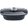 GSW Cocotte con cestello e coperchio - 40 x 25 cm - Acciaio al carbonio - Tutte le fonti di calore inclusa l'induzione