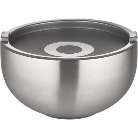 Insalatiera termica - GSW - 30 cm - Acciaio inox - 5,50 L - Coperchio antigoccia - Doppia parete