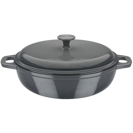 Casseruola in ghisa massiccia - GSW - GREY SHADOW - 30 cm - Rotonda - Induzione - Grigio