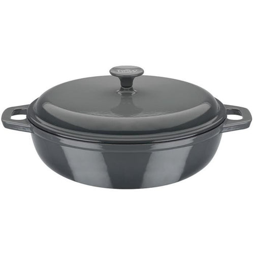 Casseruola in ghisa massiccia - GSW - GREY SHADOW - 30 cm - Rotonda - Induzione - Grigio